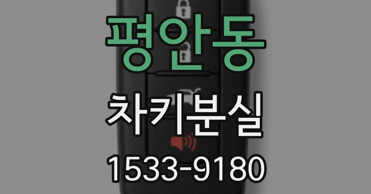 평안동 차키분실