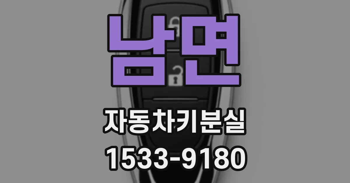 남면 자동차키분실