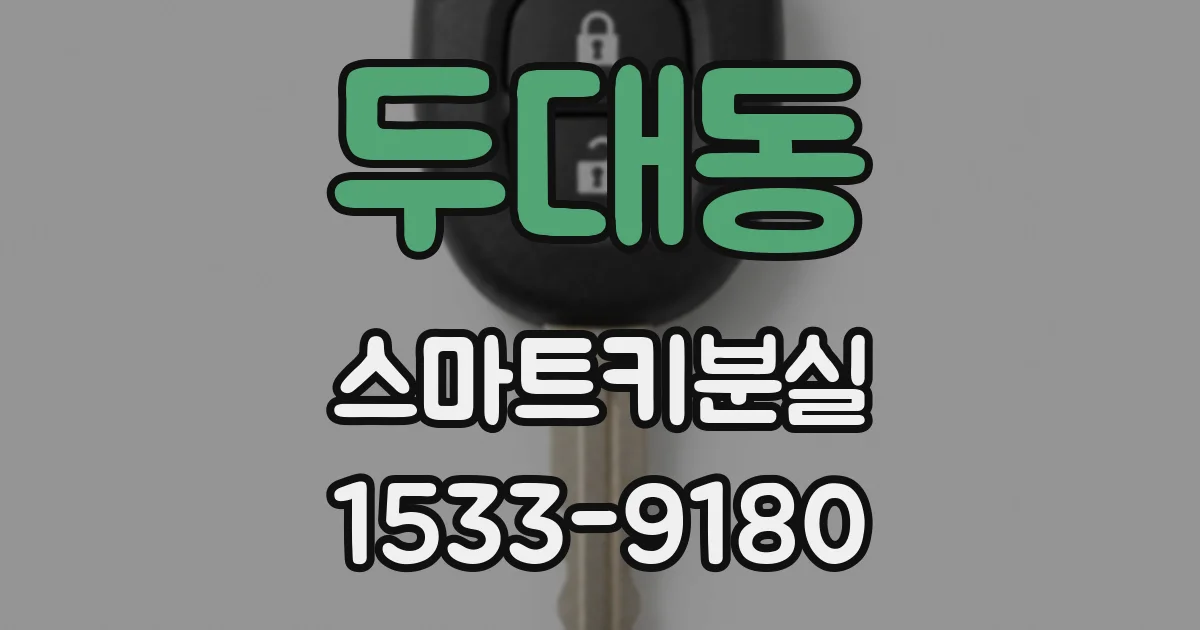 두대동 스마트키분실