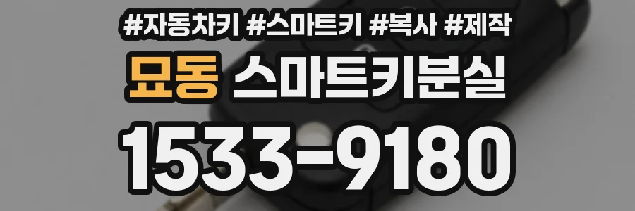 묘동 스마트키분실