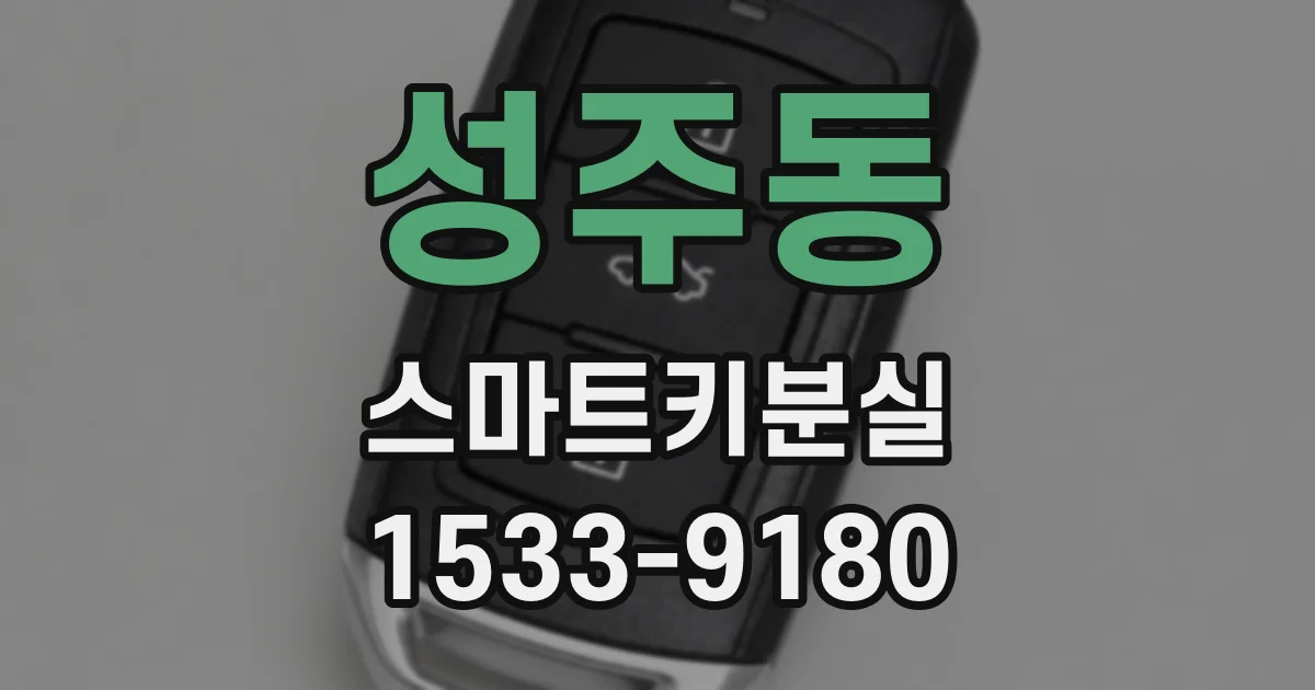 성주동 스마트키분실