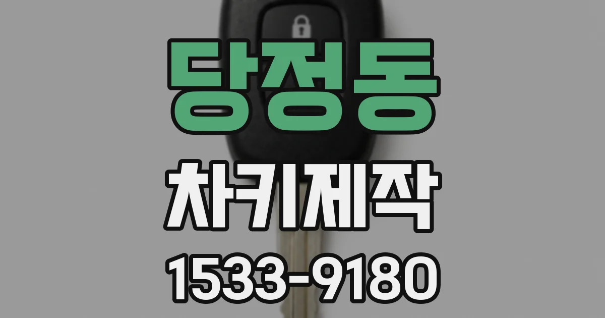 당정동 차키제작