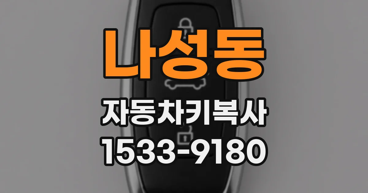 나성동 자동차키복사
