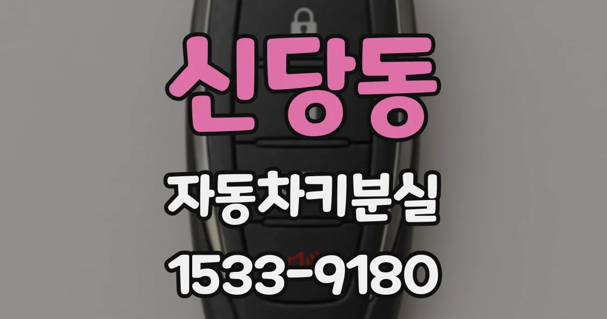 신당동 자동차키분실