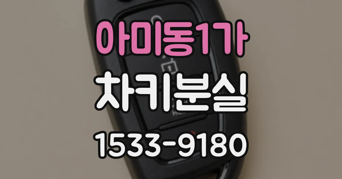 아미동1가 차키분실