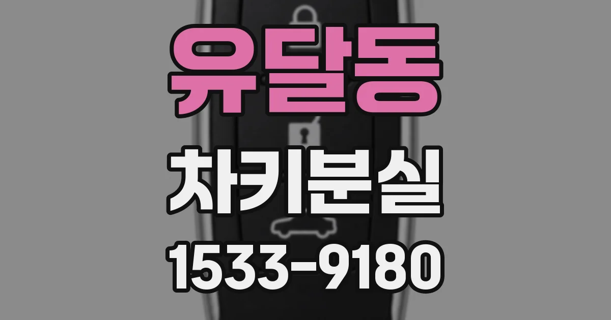 유달동 차키분실