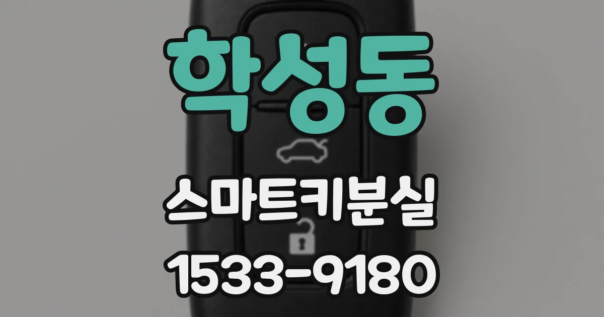 학성동 스마트키분실