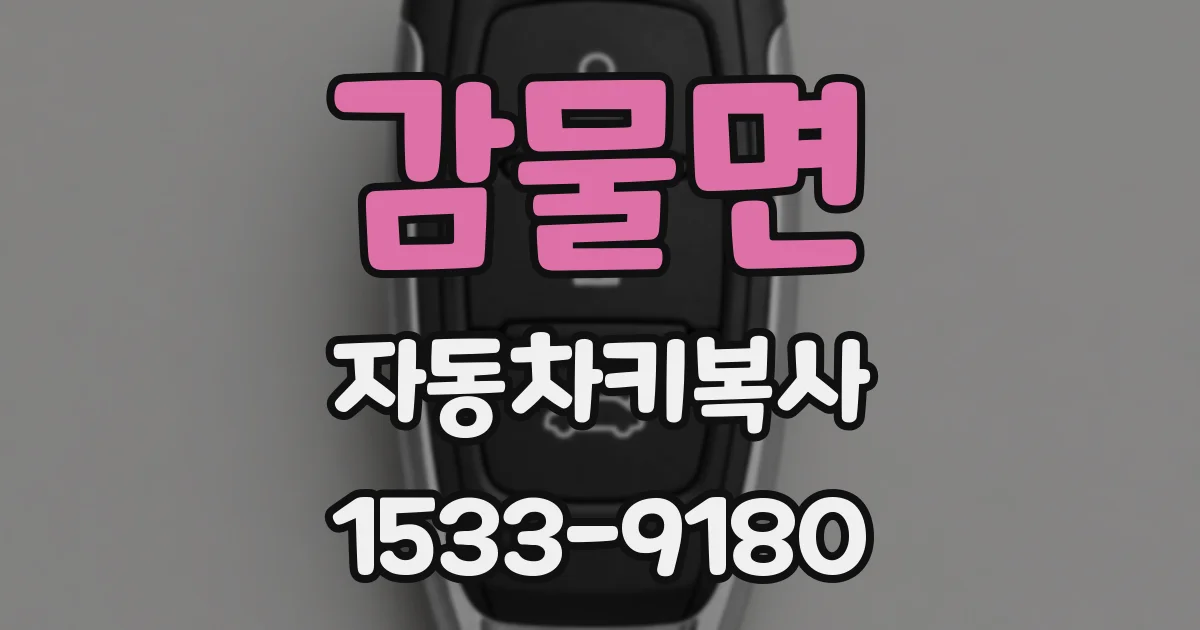 감물면 자동차키복사