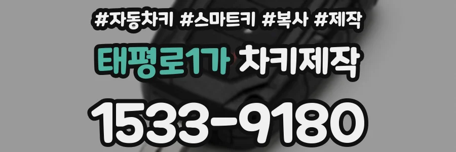 태평로1가 차키제작