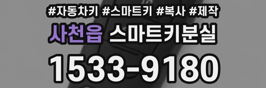 사천읍 스마트키분실
