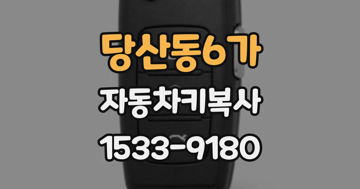 당산동6가 자동차키복사