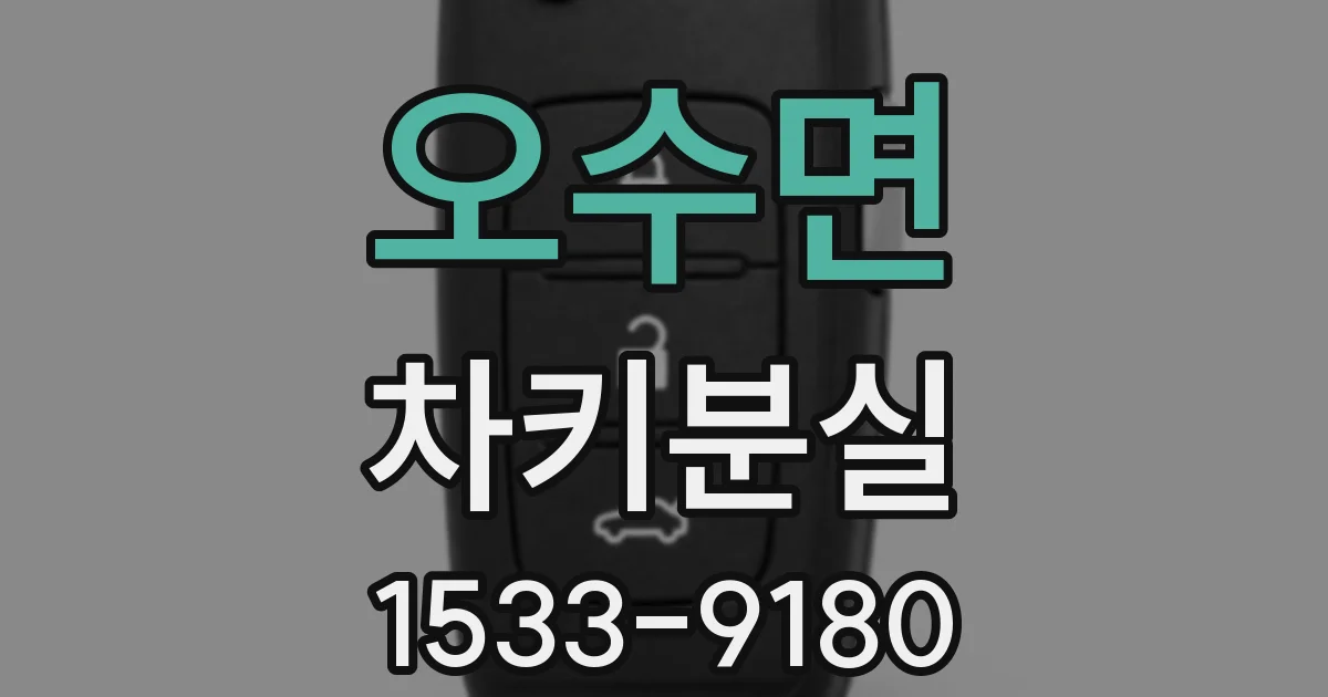 오수면 차키분실