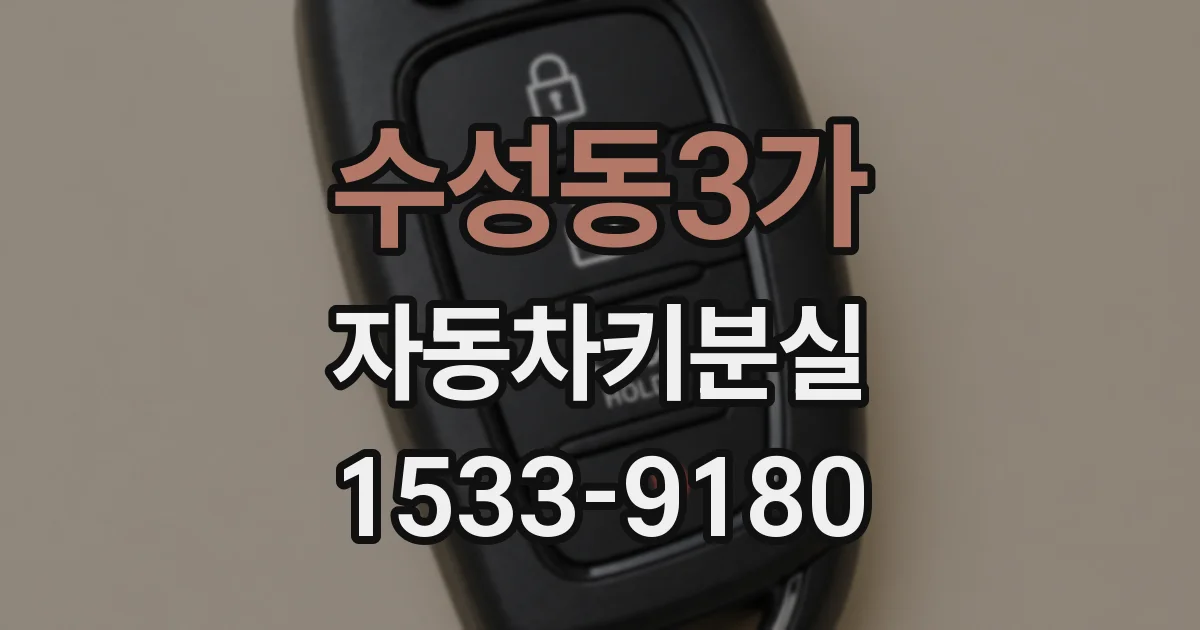 수성동3가 자동차키분실