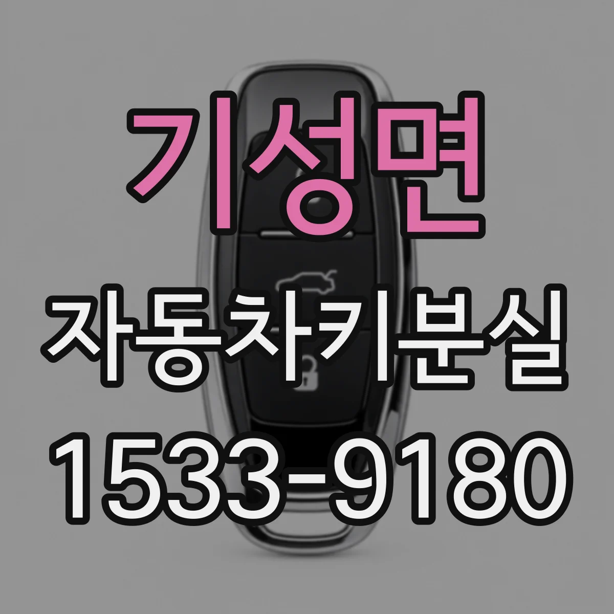 기성면 자동차키분실