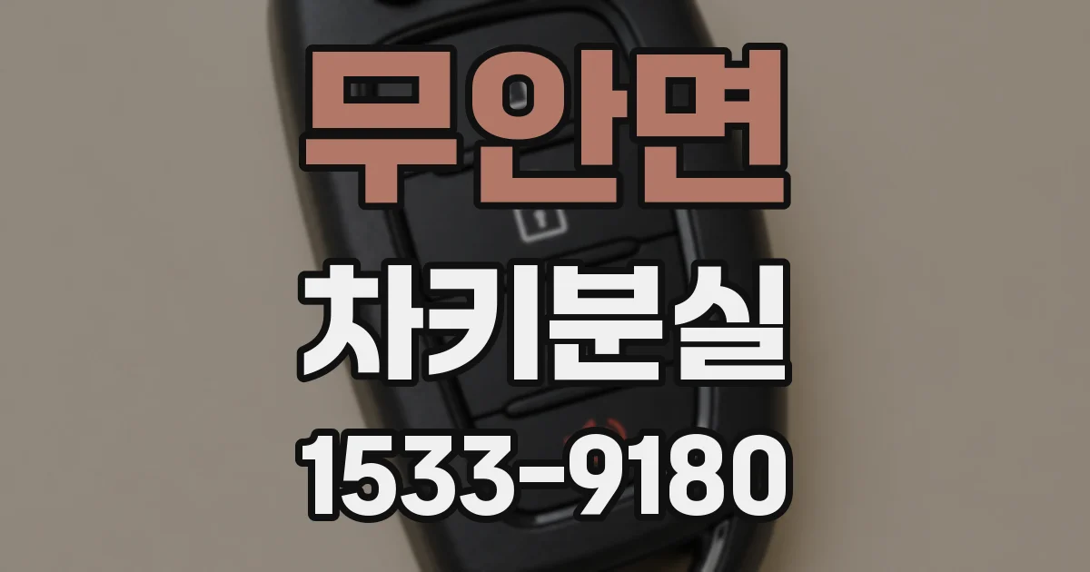 무안면 차키분실