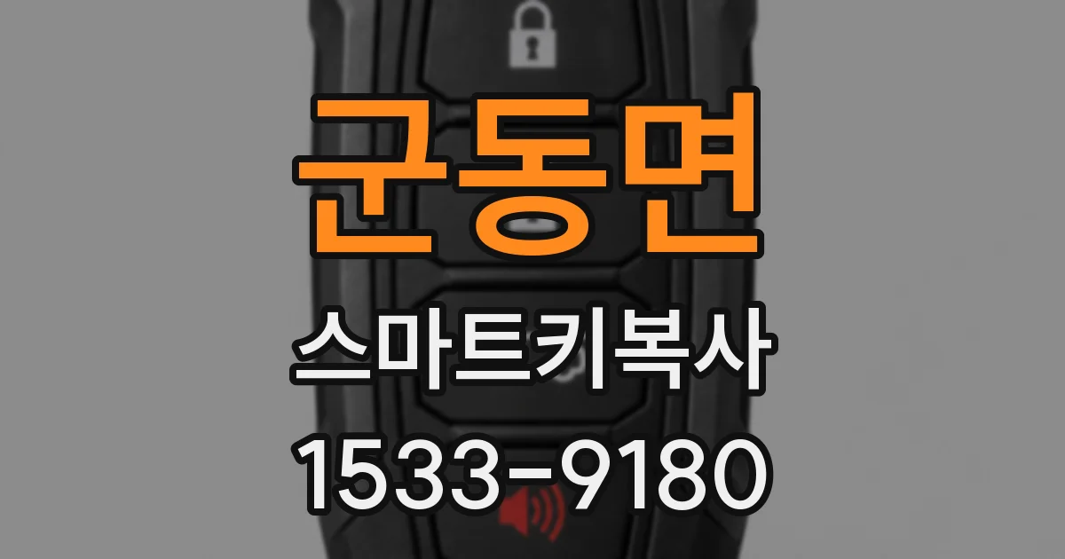 군동면 스마트키복사