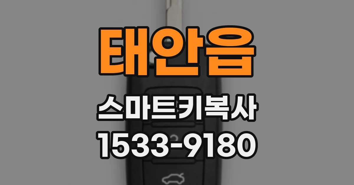 태안읍 스마트키복사