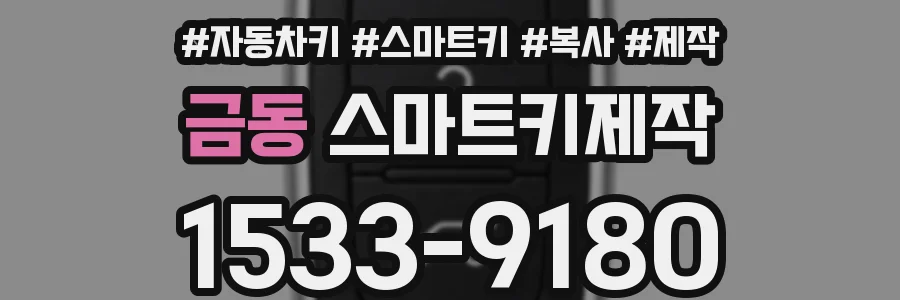 금동 스마트키제작