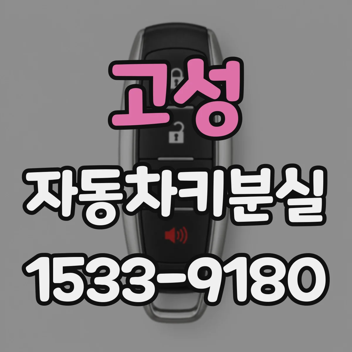고성 자동차키분실