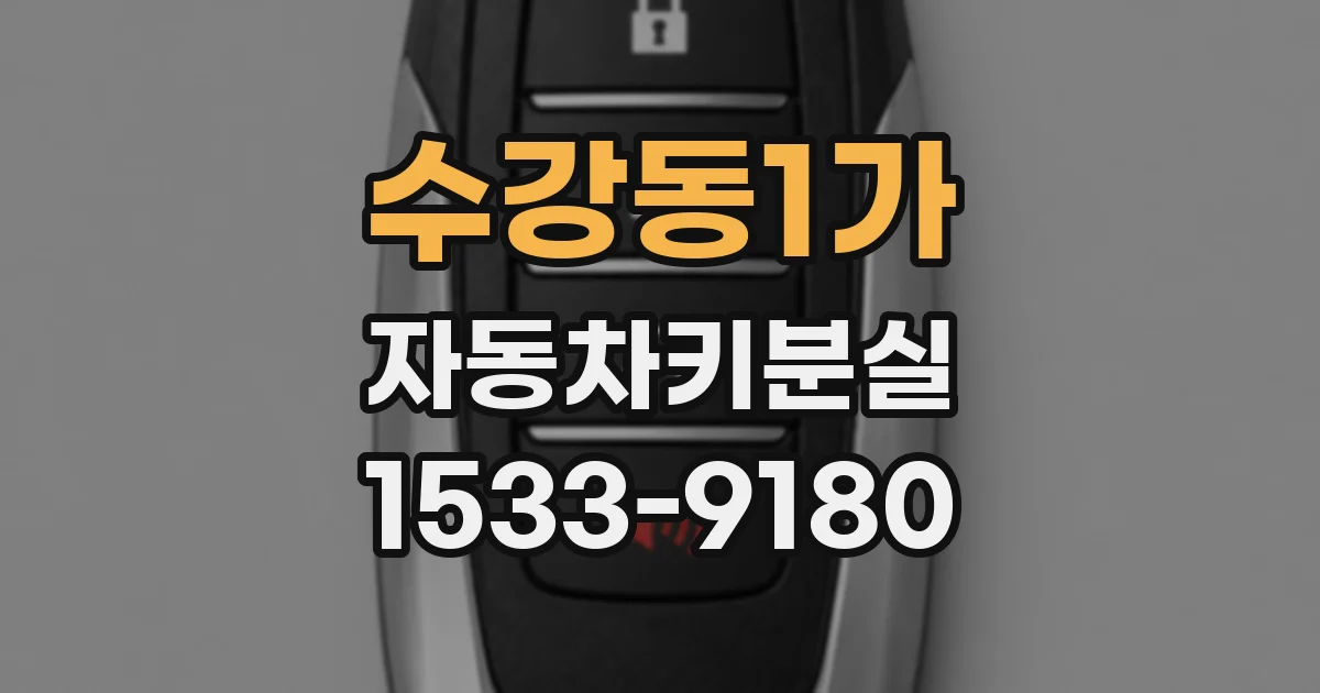 수강동1가 자동차키분실