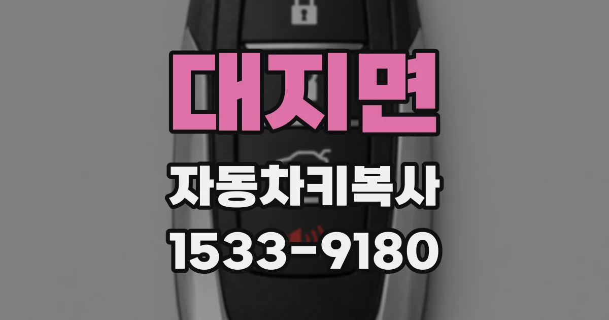 대지면 자동차키복사