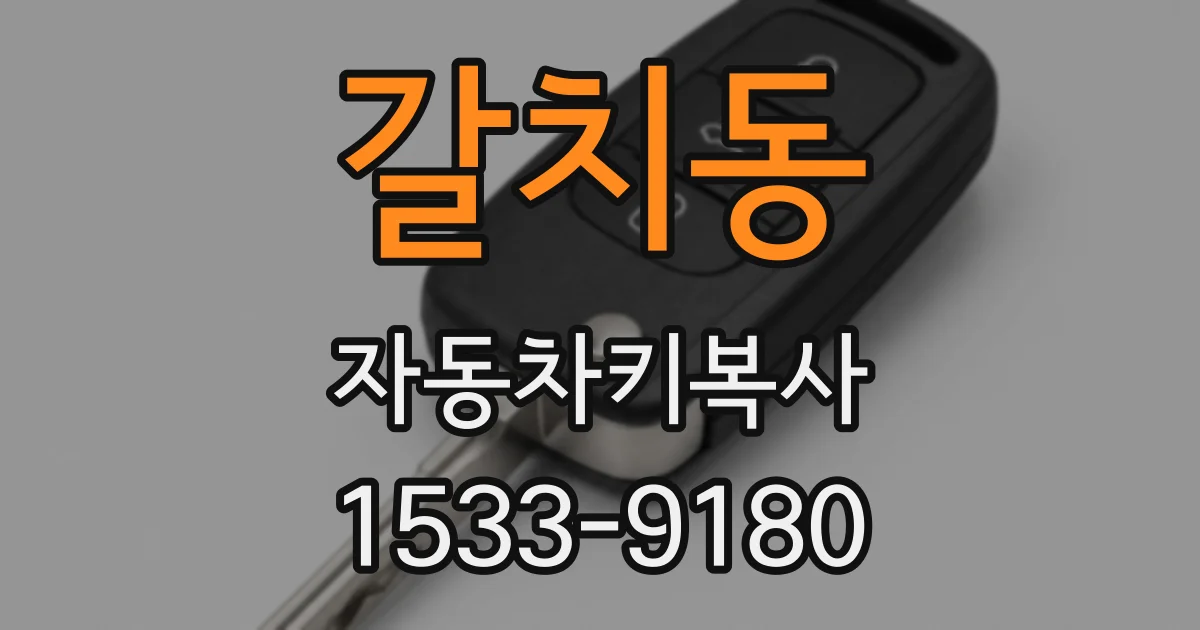 갈치동 자동차키복사