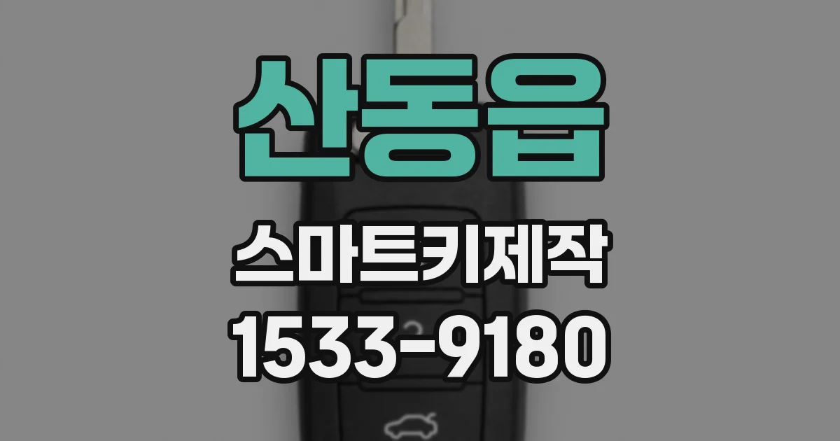 산동읍 스마트키제작