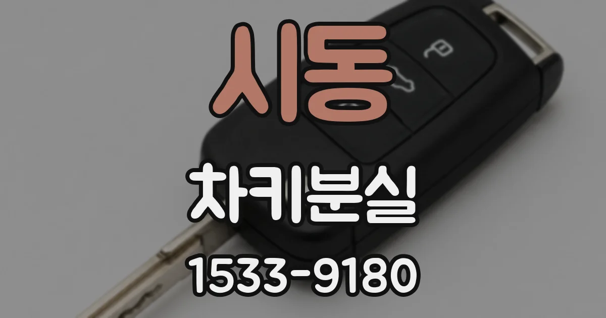 시동 차키분실