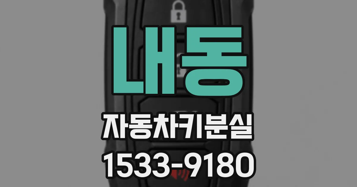 내동 자동차키분실
