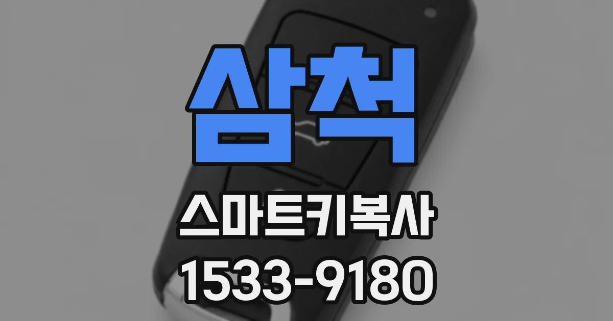삼척 스마트키복사