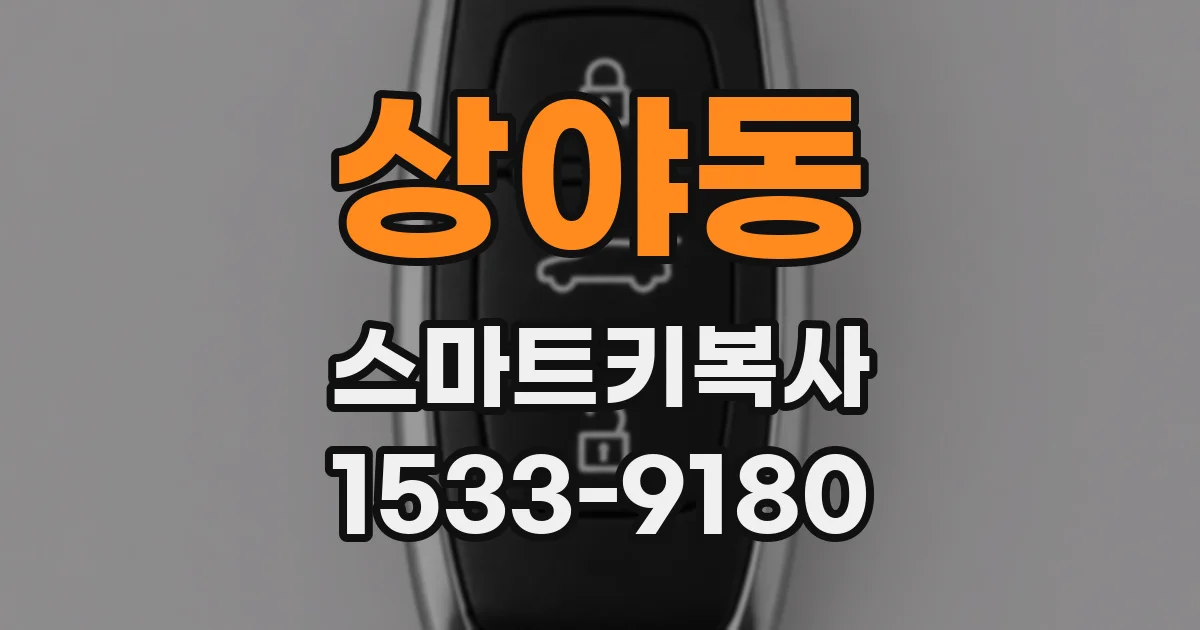 상야동 스마트키복사