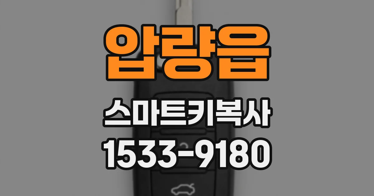 압량읍 스마트키복사