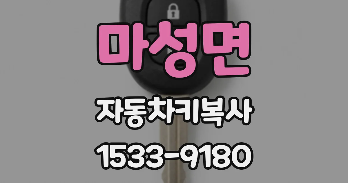 마성면 자동차키복사