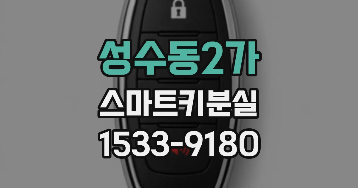 성수동2가 스마트키분실