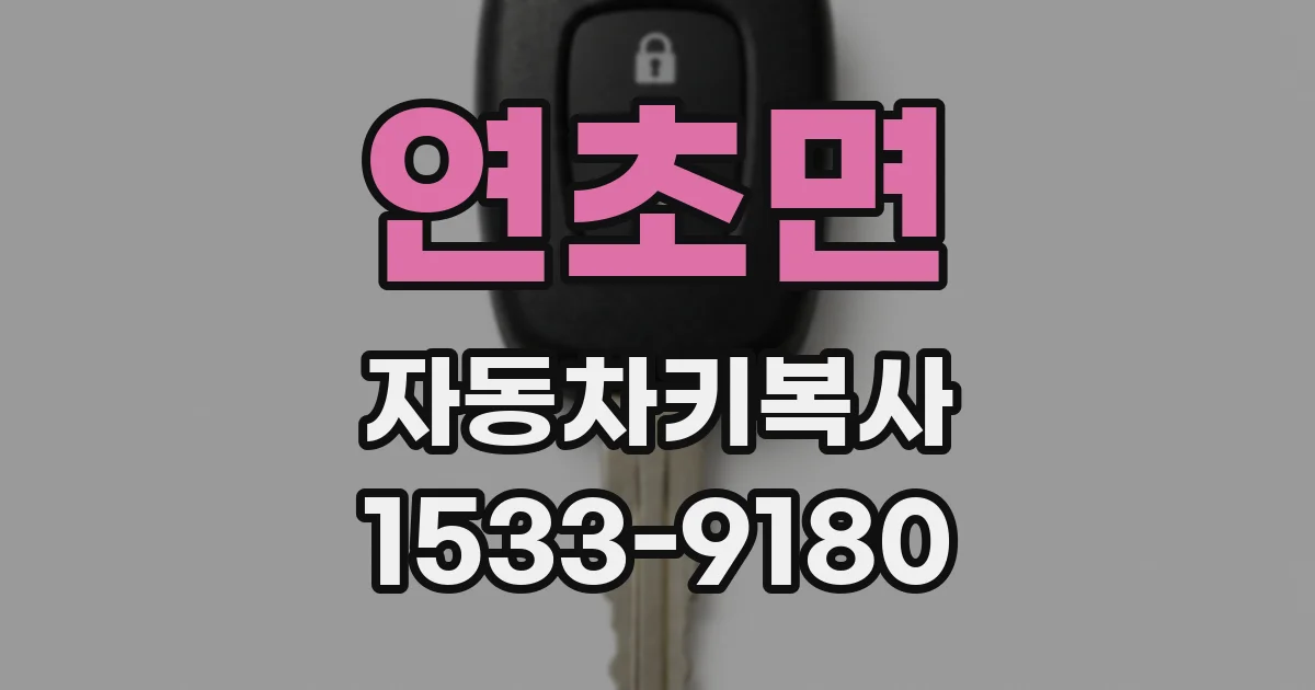 연초면 자동차키복사