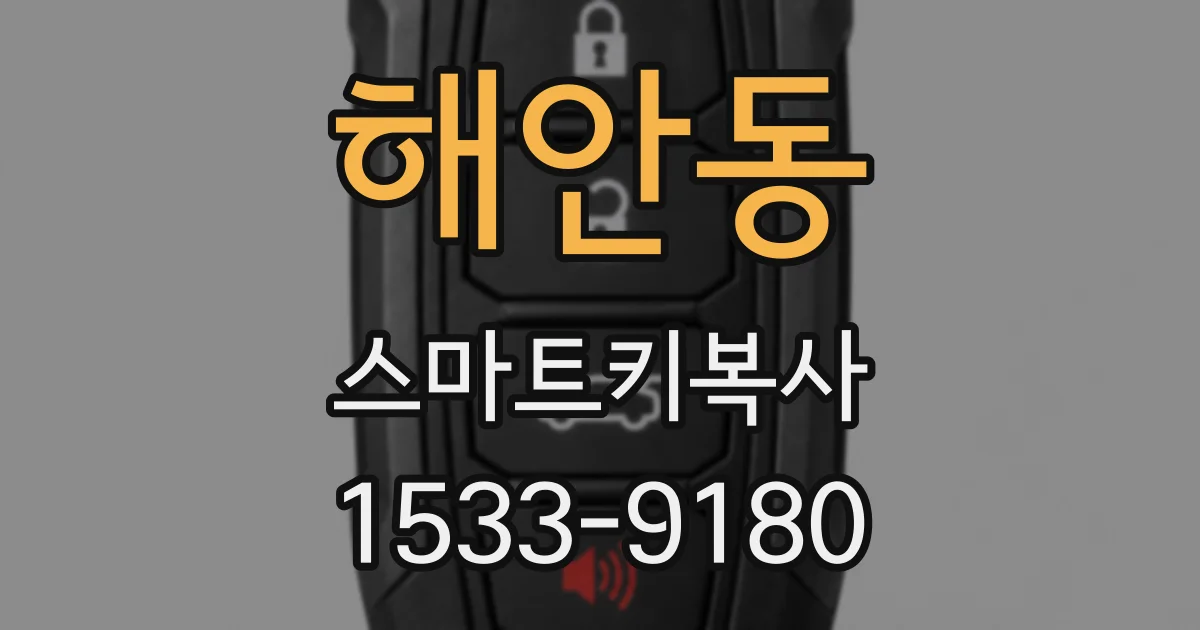 해안동 스마트키복사