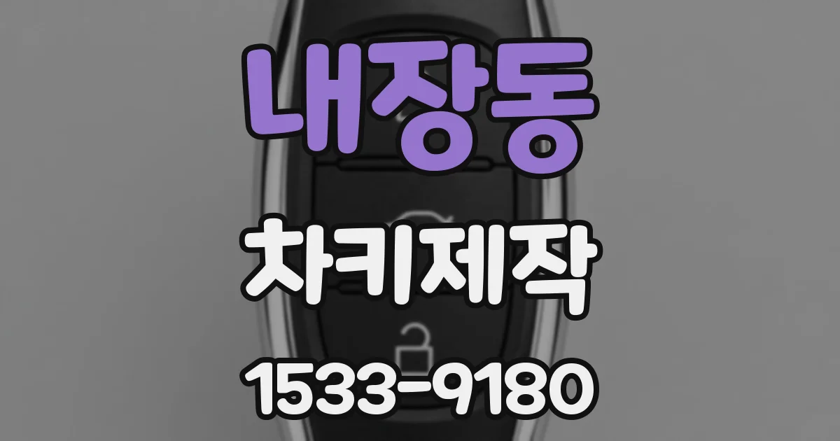 내장동 차키제작