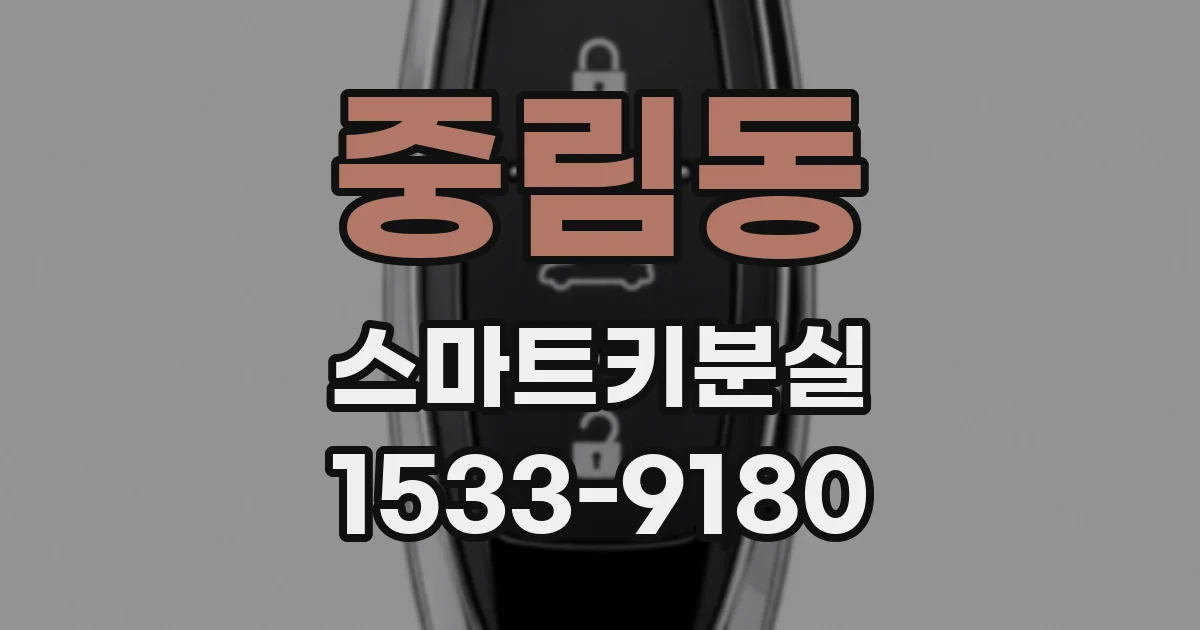 중림동 스마트키분실