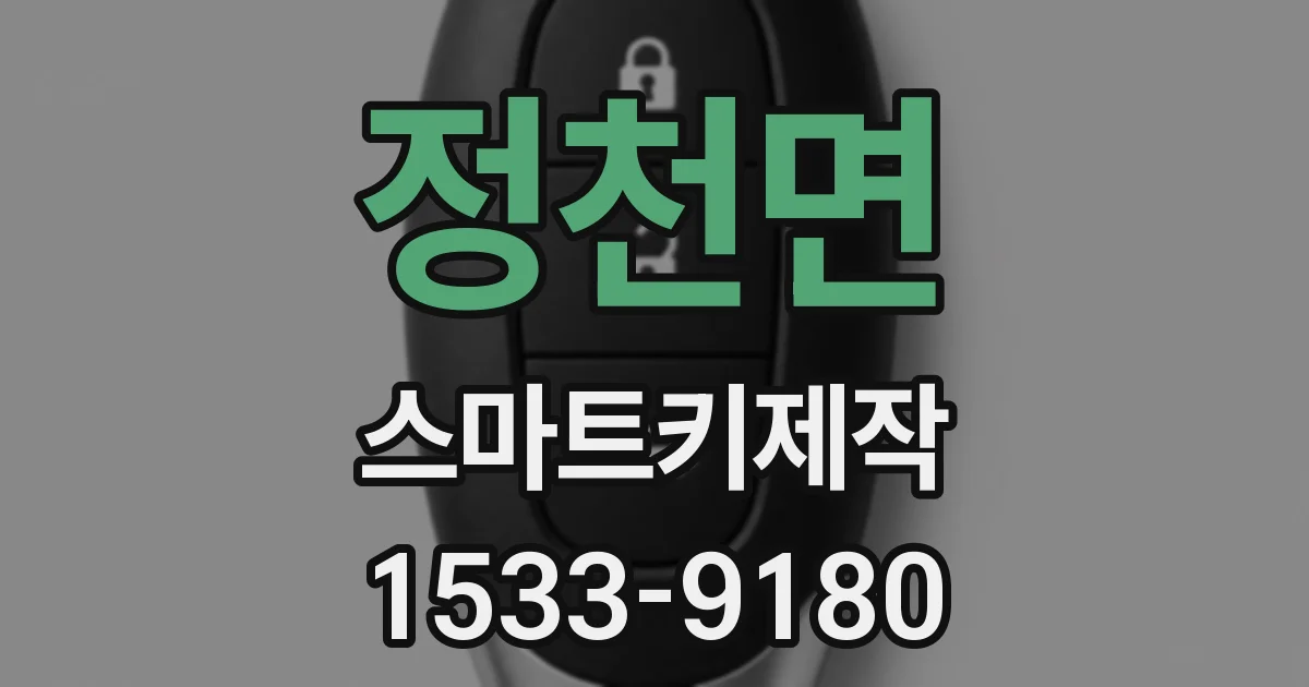 정천면 스마트키제작