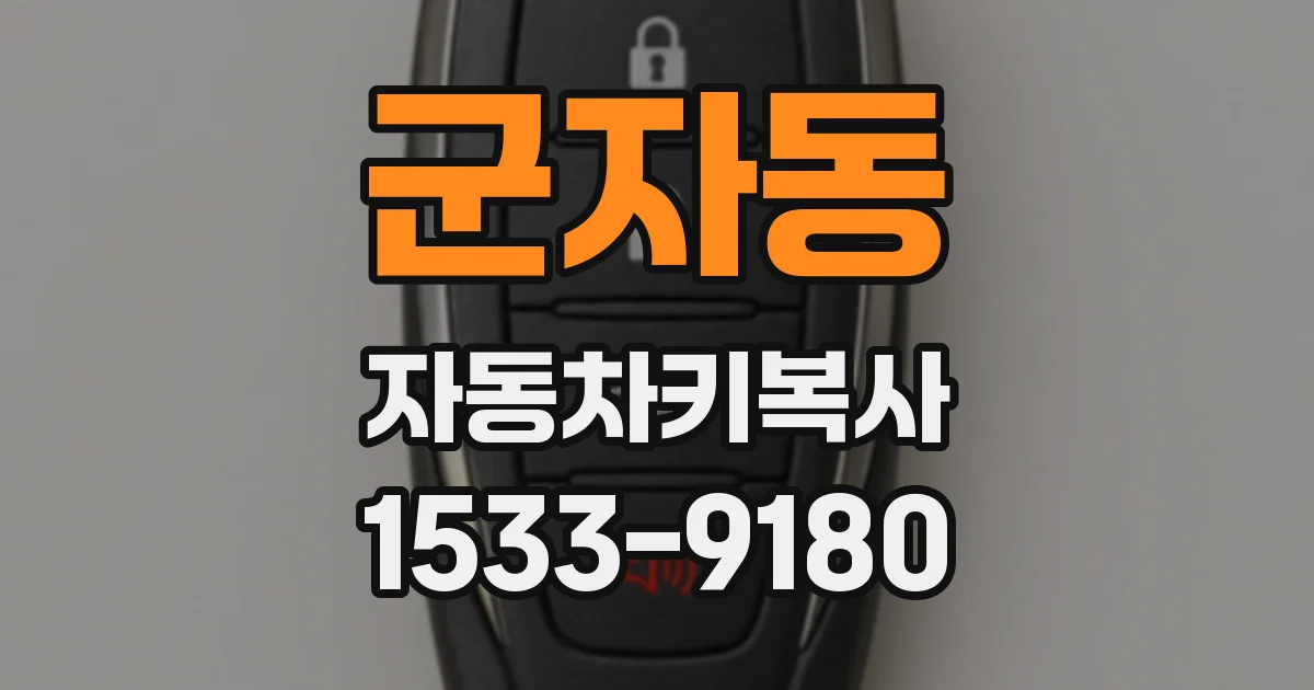 군자동 자동차키복사