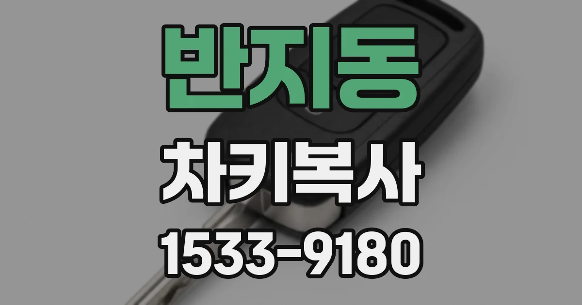 반지동 차키복사
