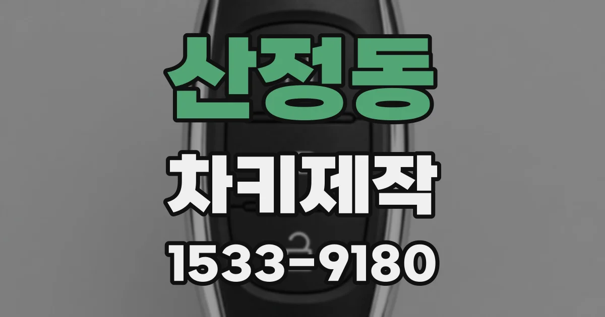 산정동 차키제작