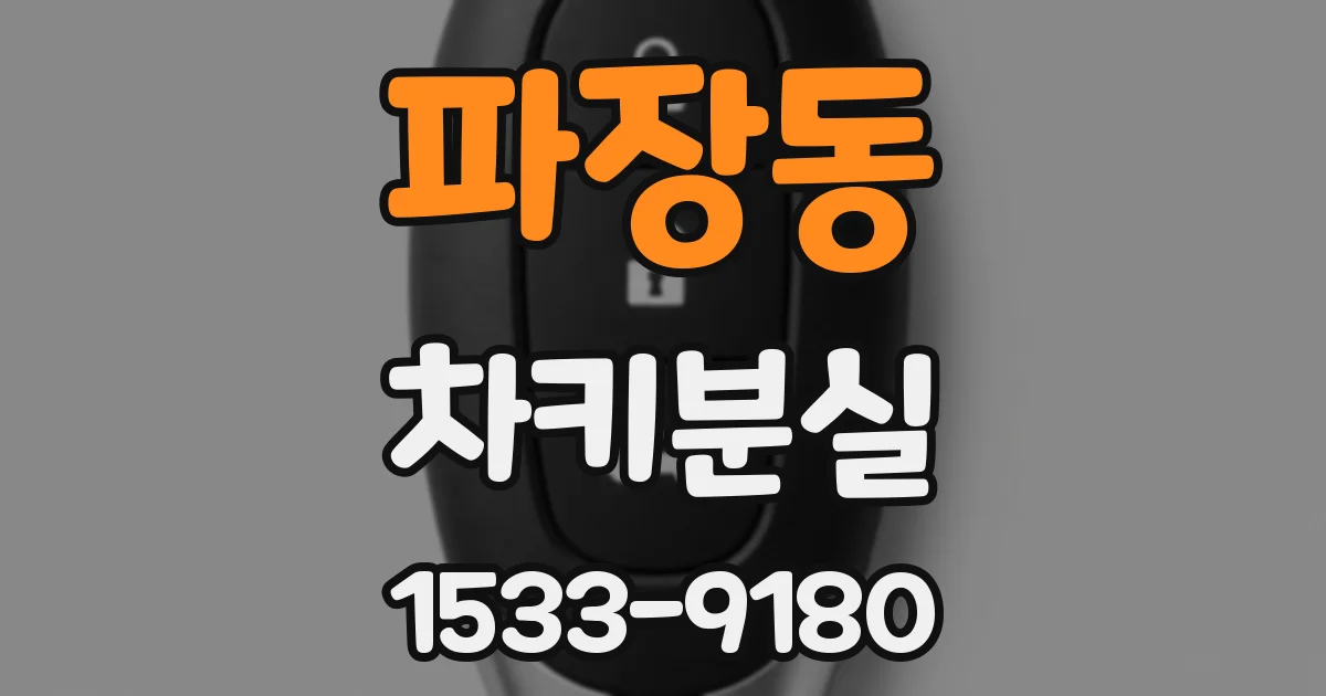 파장동 차키분실