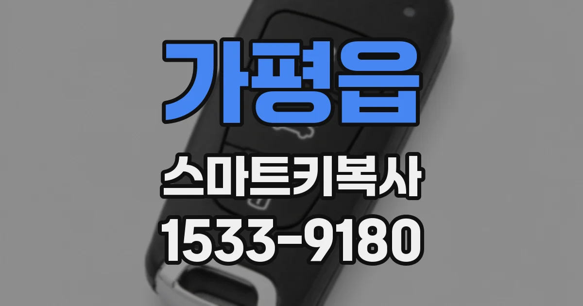 가평읍 스마트키복사