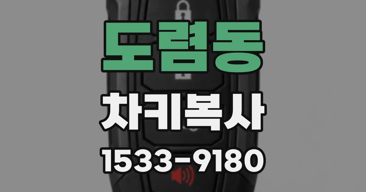 도렴동 차키복사