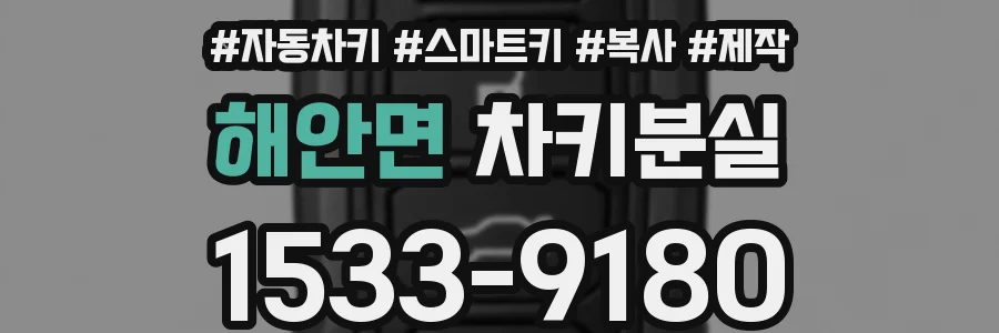 해안면 차키분실