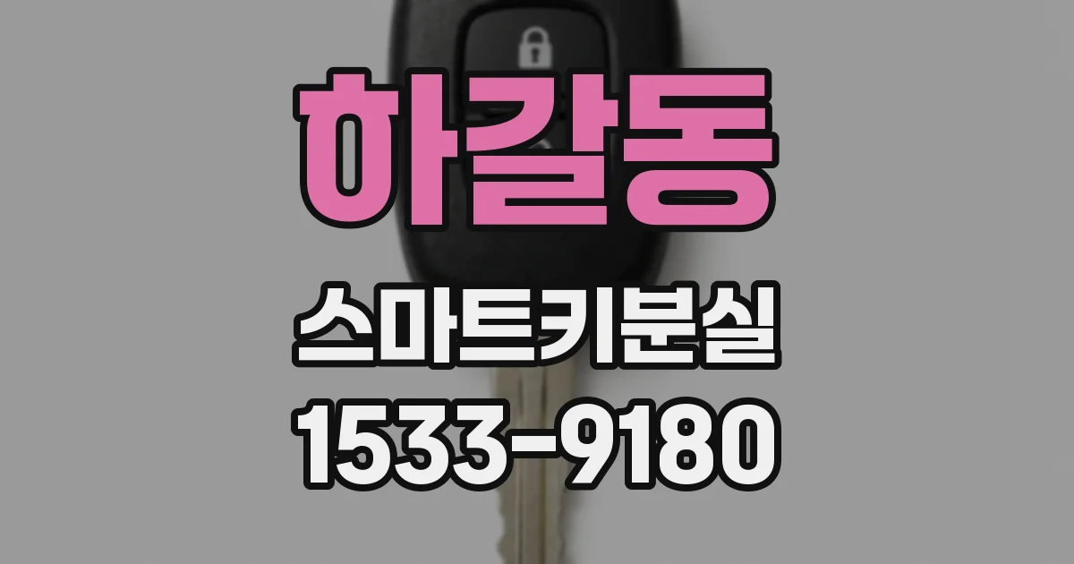하갈동 스마트키분실