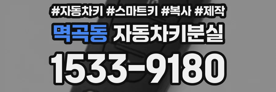 멱곡동 자동차키분실