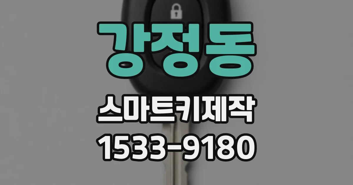 강정동 스마트키제작