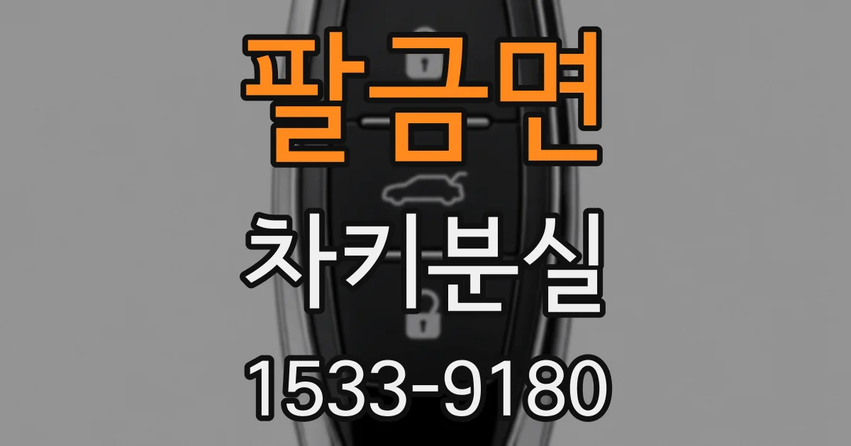 팔금면 차키분실